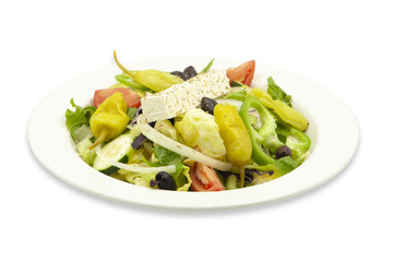 Greek salad plate