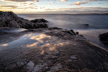 The coast of the island of Krk