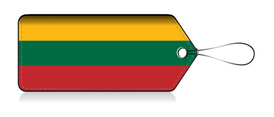 Lithuanian flag label, Made in Lithuania © VectorPart