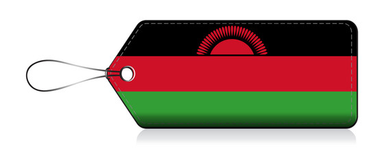 Malawian flag leble, Made in Malawi © VectorPart