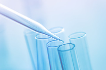 Medical science laboratory glassware