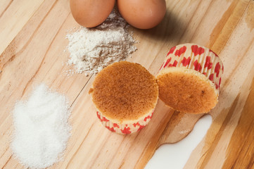 tasty homemade cupcakes decorated for valentines day