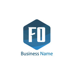 Initial Letter FO Logo Template Design
