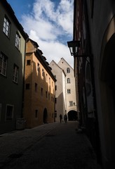 Street in Regensburg, Germany.