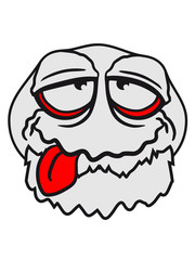 Fototapete Alt Kopf Grossvater Opa Bart Gesicht Kopf Betrunken Verwirrt Frech Comic Cartoon Clipart Cool Style O Mat