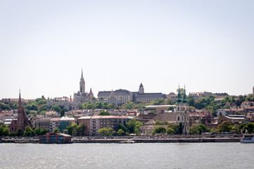 Fototapeta premium Fisherman Bastion in Budapest city, Hungary .