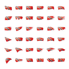 trinidad and tobago flag, vector illustration on a white background.