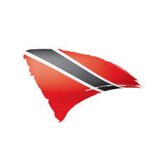 trinidad and tobago flag, vector illustration on a white background.