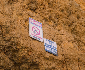 Warnschilder Baden Verboten