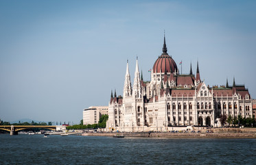Obraz premium View of Budapest parliament , Hungary .