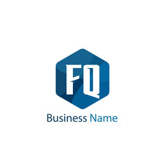 Initial Letter FQ Logo Template Design