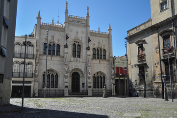 Fototapeta na wymiar Royal Portuguese Cabinet of Reading in Rio de Janeiro