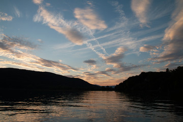 Coucher de soleil sur le Lac du Bourget