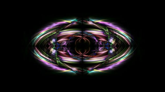 regular geometric patterns on a completely black background