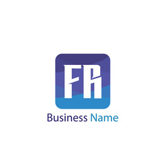 Initial Letter FR Logo Template Design