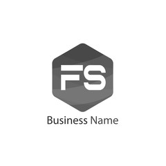 Obraz premium Initial Letter FS Logo Template Design