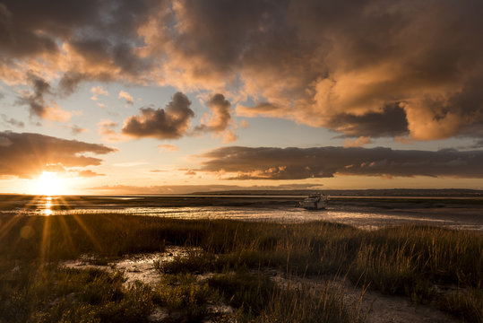 Sunset at Penclawdd Estuary