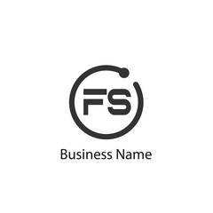 Obraz premium Initial Letter FS Logo Template Design