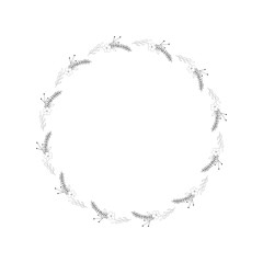 Graphic wreath vector illustration
