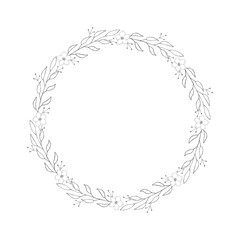 Graphic wreath, vector illustration