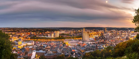  Panorama on the city of Liège at the end of the golden hour. © Denis Radermecker