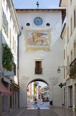 West Tower Town Gate in Spilimbergo, Italy