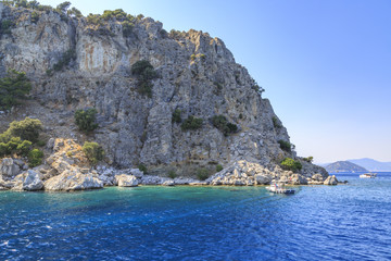 Fototapeta premium One of the beautiful bays of Marmaris near Turunc in Marmaris, Turkey
