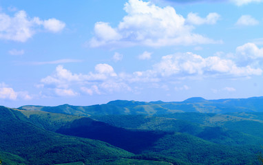 view of mountains