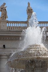 Fountain in St Peter's Square in Vatican City