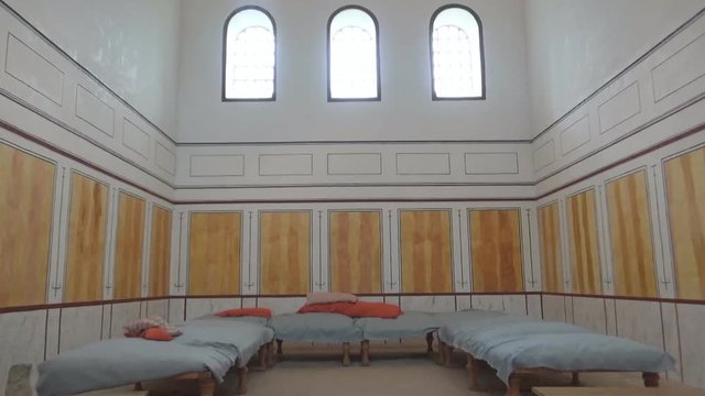 The reconstruction of ancient Roman interior atrium