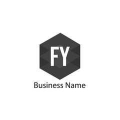 Initial Letter FY Logo Template Design