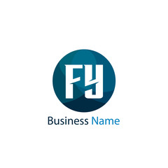 Obraz premium Initial Letter FY Logo Template Design