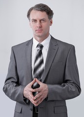 portrait of a serious businessman.