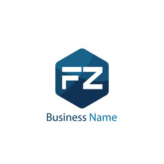 Fototapeta premium Initial Letter FZ Logo Template Design