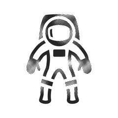 Halftone Icon - Astronaut