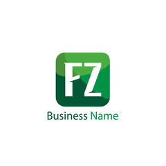 Initial Letter FZ Logo Template Design