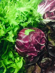 Obraz premium Salade mix detox summer menu 