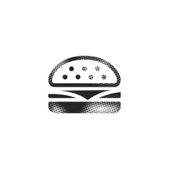 Halftone Icon - Burger