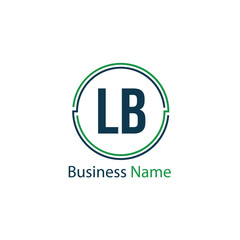 Initial Letter LB Logo Template Design