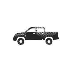 Halftone Icon - Truck small