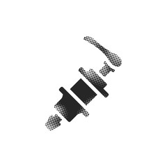 Halftone Icon - Bicycle hub