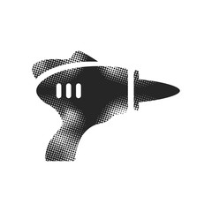 Halftone Icon - Toy gun
