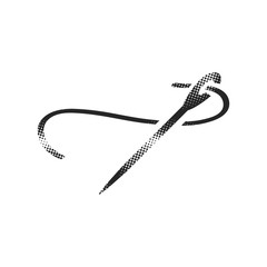 Halftone Icon - Needle