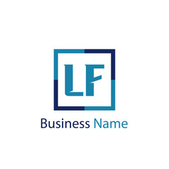 Initial Letter LF Logo Template Design