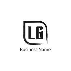 Initial Letter LG Logo Template Design