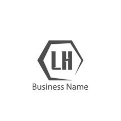 Initial Letter LH Logo Template Design
