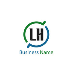 Initial Letter LH Logo Template Design