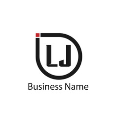 Initial Letter LJ Logo Template Design