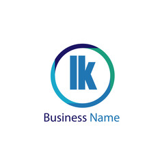 Initial Letter LK Logo Template Design