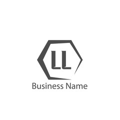 Initial Letter LL Logo Template Design